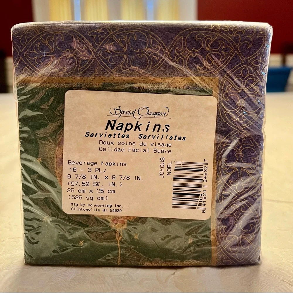 Luncheon and Beverage Holiday Napkins